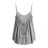 Women's Gray Open-Back Camisole Top with Adjustable 4