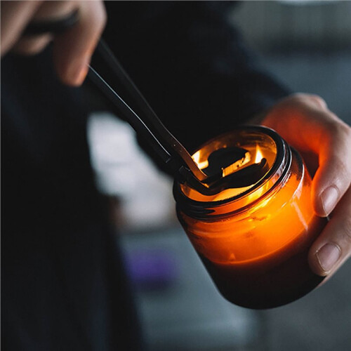 1pc-Candle Wick Trimmer Black Controllable Candle Tools Electroplating Technology Cutter Candle Wick Scissors Trimmer 1