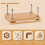 Bookbinding Plastic Bone Folder Creaser Waxed Thread Tools with Portable Binding Press Machine of Paulownia Wood 4