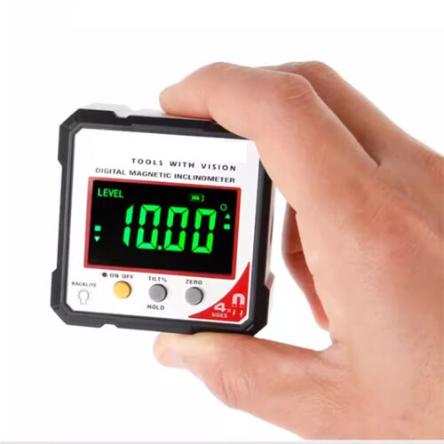 Digital High Precision Goniometer Electronic Level Box Magnetic Protractor Inclinometer IP54 Angle Meter Gauge 393L 1