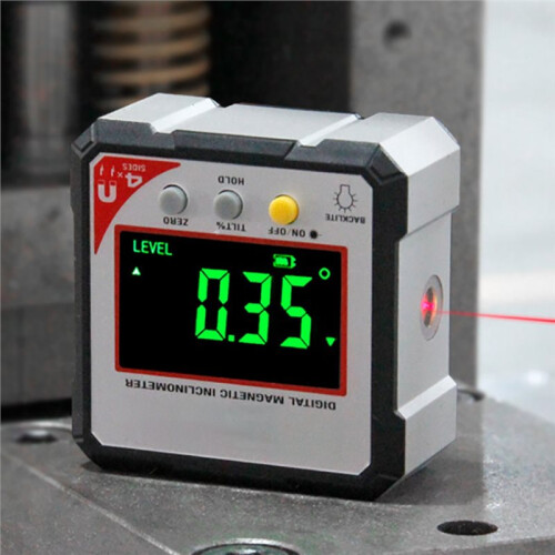 Digital High Precision Goniometer Electronic Level Box Magnetic Protractor Inclinometer IP54 Angle Meter Gauge 393L 2