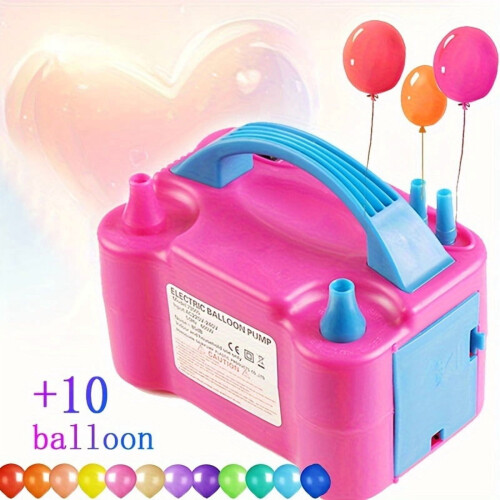 Electric Portable Double Nozzle Balloon Blower Pump 2