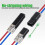 100PCS Conector Enchufable Doble Cable, LED Light Strip Connectors 2 Pin Solderless Wire Connector with Locking Buckle 2