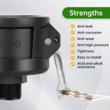 IBC Tote Adapter,2 Inch Cam Lock for 275-330 Gallon IBC Tote Tank,IBC Tote to Garden Hose Adapter with Brass Hose Faucet