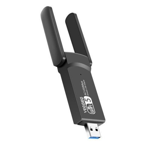 1200Mbps 5G Διπλή Κεραία WiFi Προσαρμογέας USB 3.0 για PC και Laptop 2