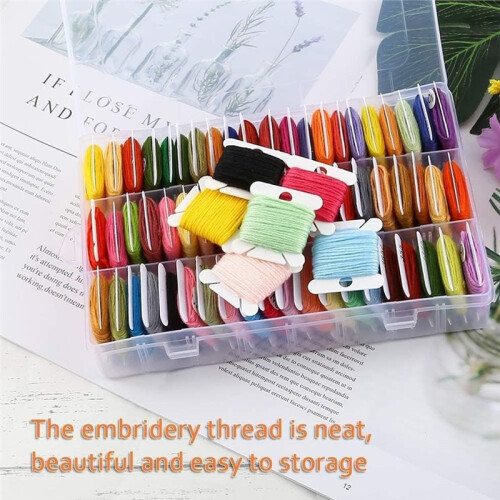 Embroidery Floss Organizer,  Stitch Thread Storage Box Tools - for  DIY Embroidery Sewing Storage, Winding 2