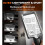 Lupa com Luz - Lupa Iluminada 2X 8X com 20 LEDs, Lupa Retangular  de Mão 2