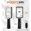 Lupa com Luz - Lupa Iluminada 2X 8X com 20 LEDs, Lupa Retangular  de Mão 7