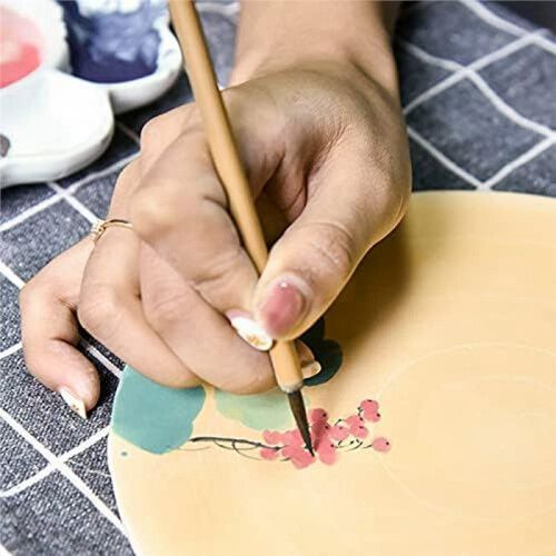 8PCS/Set Writing Brush Pottery Tools Painting Painted Hook Pen Sweep Dust Hydration for Ceramic Clay Polymer Tool