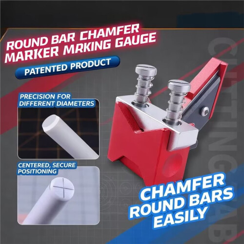 0.5-6.0mm Round Rod Chamfer Scriber Hobby Tool for Round Bar Center Positioning Model Making Tool 2