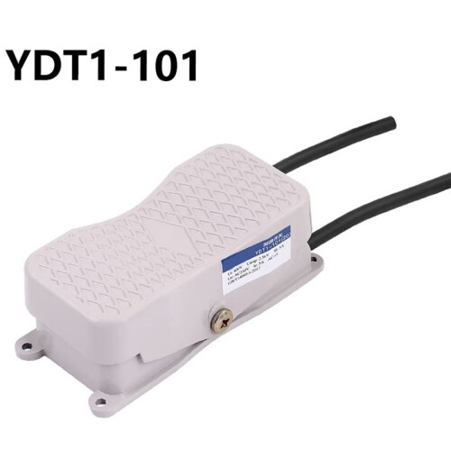 Foot  Pedal Push Button Controller YDT1-20 101 Reverse with Wire Aluminum Case Double Control Three Phase Motor 1