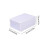 Clear Stackable Shoe Storage Box, 12x8x5", Transparent Foldable Clamshell Organizer with Front Opening (White) 3