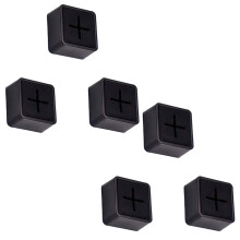 Selbstklebender Handtuch Halter fürKüchen Handtücher, Geschirrtuch Haken Zur Wand Montage, 6 Paket Schwarz