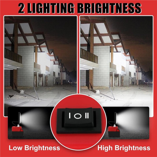 LED Work Light for  18V/20V Battery, Dual USB & Type C , Ideal for Outdoor and Emergency Use 1