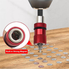 Bohrerverlängerungs-Bithalter, 4 Stück, 12-Zoll-Bohrschrauber-Bithalter, Stangenfutter-Adapter, Verlängerung, 1/4 Zoll Sechskant-Bithalter