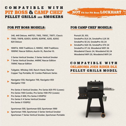 Hot Rod Igniter Kit for Pit Boss Camp Chef Traeger Pellet Grill Igniter Rod Heating Elements 2