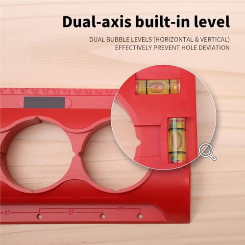 Plastic Punching Hole Fixing Clamp - Balance Locator Measuring Tool for Drilling(Durable,Adjustable) 2