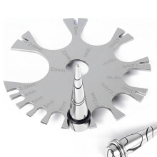 Stainless Steel Piercing Gauge Measuring Tool for Body Jewelry Sizing