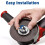 3-Pack M14 Quick Release Nuts, Quick Release Nut with Lever for All Angle Grinders, Clamping Nut Grinding Wheel Change 5