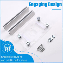 2-in-1 Sleufbeugelbevestigingen, Sleufgeleider, Basisgereedschapadapter voor Houtbewerking, Meubelmakerij, Doe-Het-Zelf, Verborgen Connector