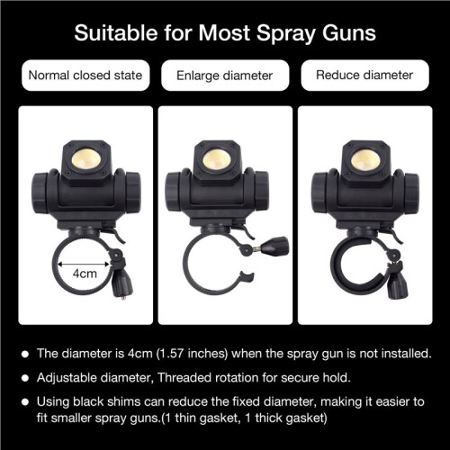 Paint Spray Machine Flashlight USB Rechargeable LED Variable Light Portable Car Paint Fill Light 2