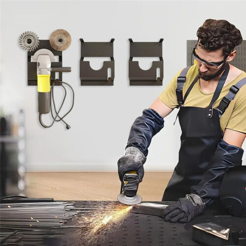 Angle Grinder Wall Storage Mount Metal Wall-Mounted Hanging Shelf Fixed Polishers Holder Stable Storage 2