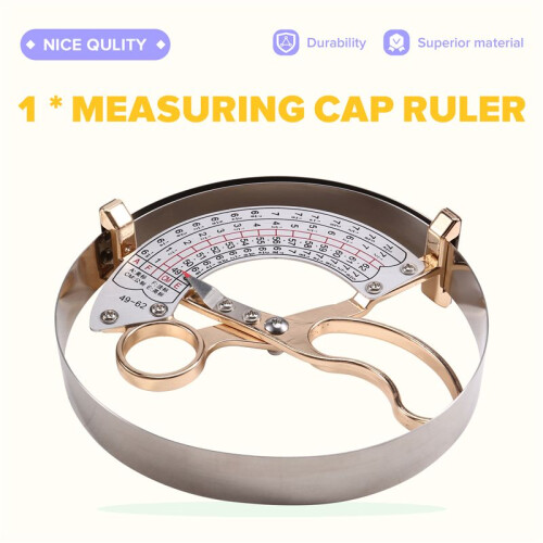 49-62cm Measuring Cap Size Professional Tool Measuring Cap Ruler Inner Diameter Ruler Square Position Ruler 1