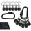 12PCS Bit Holder Key Chain,1/4 Inch Hex Shank Bit Holders,Quick Release Bit Holder for Nut Driver,Screwdriver&Drill Bits 3