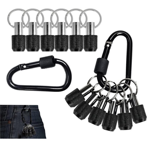 12PCS Bit Holder Key Chain,1/4 Inch Hex Shank Bit Holders,Quick Release Bit Holder for Nut Driver,Screwdriver&Drill Bits 2