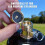 6Pcs Solid Brass Propane Tank Cap Universal for 1 LB Refillable Propane Cylinders with Rubber Washer for Camping RV BBQ 6