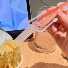20Pcs Plastic Squid Noodle Fork Heat-Resistant Reusable Squid Cuttlefish Fork Cute Funny Cup Noodle Tableware Fork