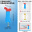 20 Pcs Tile Leveler Spacer Reusable Tools for Wall Floor Tile Adjustment Internal Screw Leveler Tile Tools with T-Pin 6