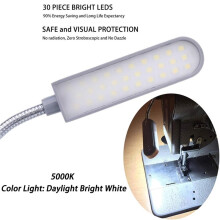 Naaimachinelamp LED (30 LED'S) 6 W Multifunctionele Werklamp met Magnetische Voet voor Draaibank, Boormachine, EU-Stekker