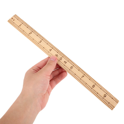 2pcs Sewing Craft Ruler Sewing Ruler Tool Wood Sewing Cutting Ruler Tailor Ruler Tool 1