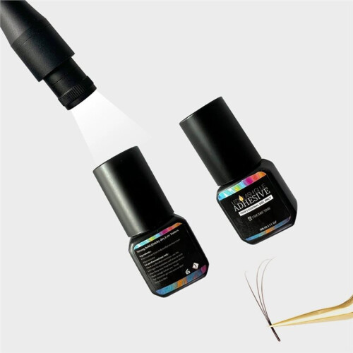 UV Glue Curing Lamp Kit for Eyelash Extensions, Including Lamp  and Glue. A 1