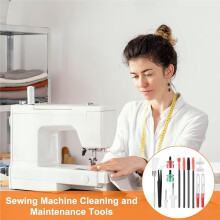 14-Piece Sewing Machine Maintenance Kit: Screwdrivers, Tweezers, Thread Removers, and Cleaning Brushes