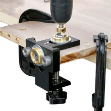 Adjustable Woodworking Drilling Guide Locator Puncher Tools Wood Doweling Jigs for Eccentric Wheel Wooden Panel Splicing