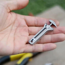 5 Pcs Compact Titanium Multitool,Multifunctional Adjustable Wrench, Portable Bottle Opener, for Outdoor Camping