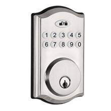 Cerradura de Puerta Sin Llave - Cerradura con Teclado - Cerradura de Cerrojo Inteligente - Contraseña Anti-Mirones - Bloqueo Automático - Fácil de