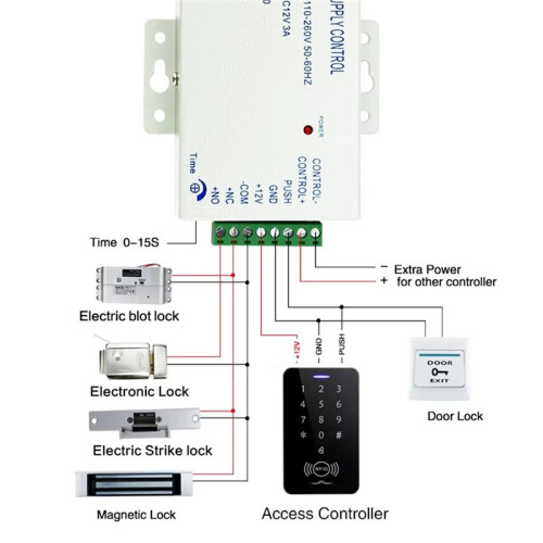 Electric Drop Bolt Lock Fail Safe Secure DC12V with Adjustable  Delay for Access Control Electronic Mortise Locks,B 2