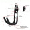 2 Wall-Mounted Composite Pulley with Wall-Mounted Bow Frames Storage and Display Equipment Metal Hooks Black 6