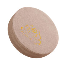 Round Meditation Cushion, Linen Cover, 40cm, Beige, Washable