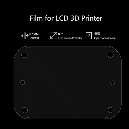 3 PCS 6.6 Inch High Light Transmittance Screen Protector for  Photon Mono 2 Resin 3D Printer 2