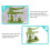 Button Maker Machine Kit with 100 Sets, DIY Badge Button Maker Press Machine Badge Punch Press Pin Set 2