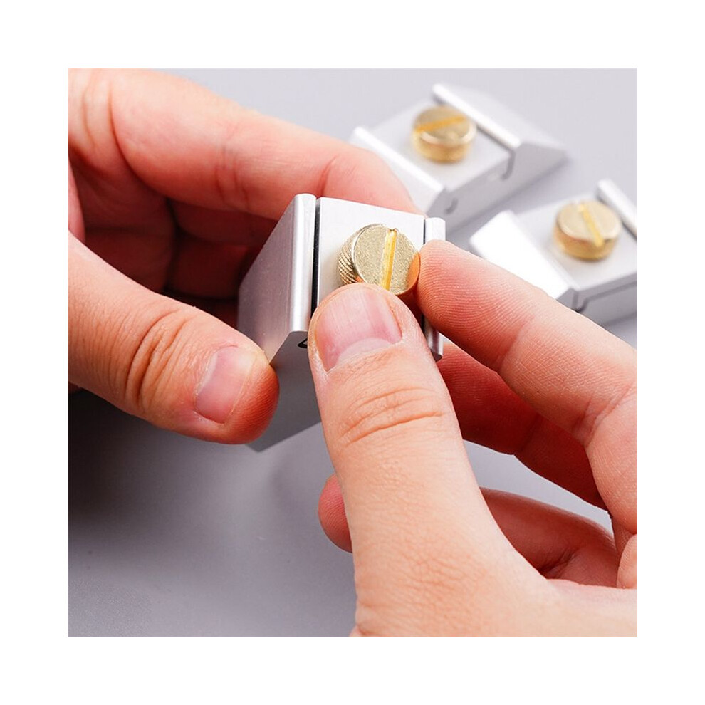 Aluminium Sandpaper Holder - Handheld Sanding Clip For Leathercraft Polishing, Flat And Inside Corner Grinding 6031368981292