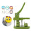 Button Maker Machine Kit with 100 Sets, DIY Badge Button Maker Press Machine Badge Punch Press Pin Set 8