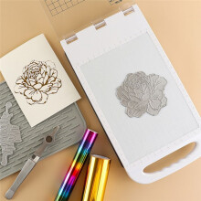 Heißprägefolien-Transferfolienpresse, Kartenherstellungsfolienpresse, DIY-Scrapbooking-Maschine, Lederfolienpresse, EU-Stecker