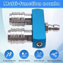 High Pressure Dual Nozzle Cleaning Machine Dual Nozzle Self-Locking Dual Nozzle Adapter Rod Double Nozzle Adapter Rod