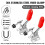 8Pcs Toggle Clamp, Adjustable Quick Release Toggle  Hold Down Clamp, 60 Lbs Stainless Steel Horizontal Clamps 2