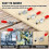 8Pcs Toggle Clamp, Adjustable Quick Release Toggle  Hold Down Clamp, 60 Lbs Stainless Steel Horizontal Clamps 6